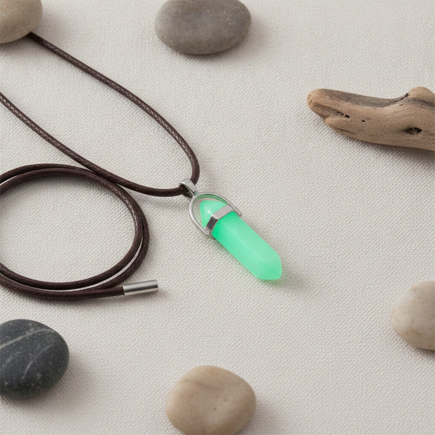 Pendentif Hexagonal en Cristal Naturel : Quartz, Opale, Agate - Bijou Bohème Chic