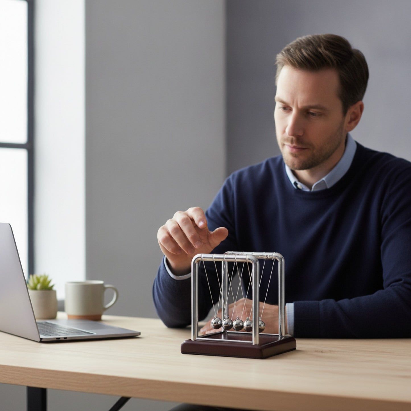 Pendule de Newton Décoratif : Relaxation et Élégance Scientifique pour votre Intérieur