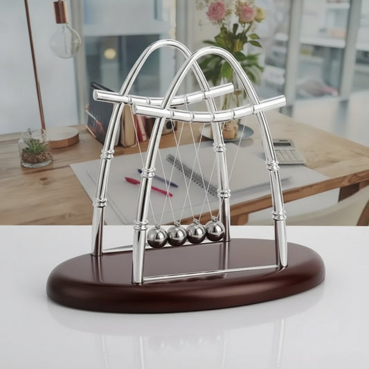 Berceau de Newton Boules d'Équilibre en Acier - Jouet Scientifique et Décoration