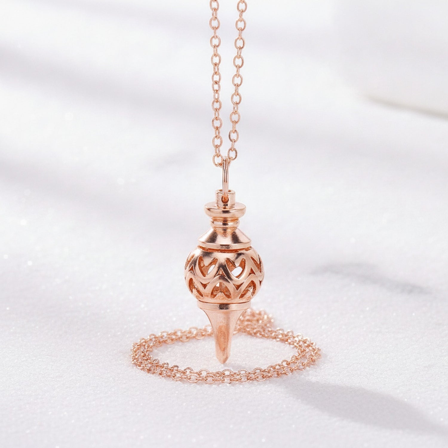 Pendule Divinatoire en Cuivre pour Radiesthésie, Méditation et Équilibrage Énergétique