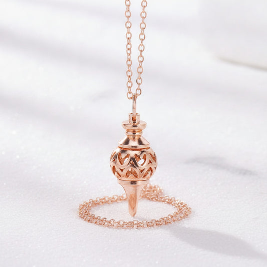 Pendule Divinatoire en Cuivre pour Radiesthésie, Méditation et Équilibrage Énergétique